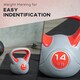 image 4 of SPORTNOW Kettle Bell with Handle for Home Gym Red | 14
