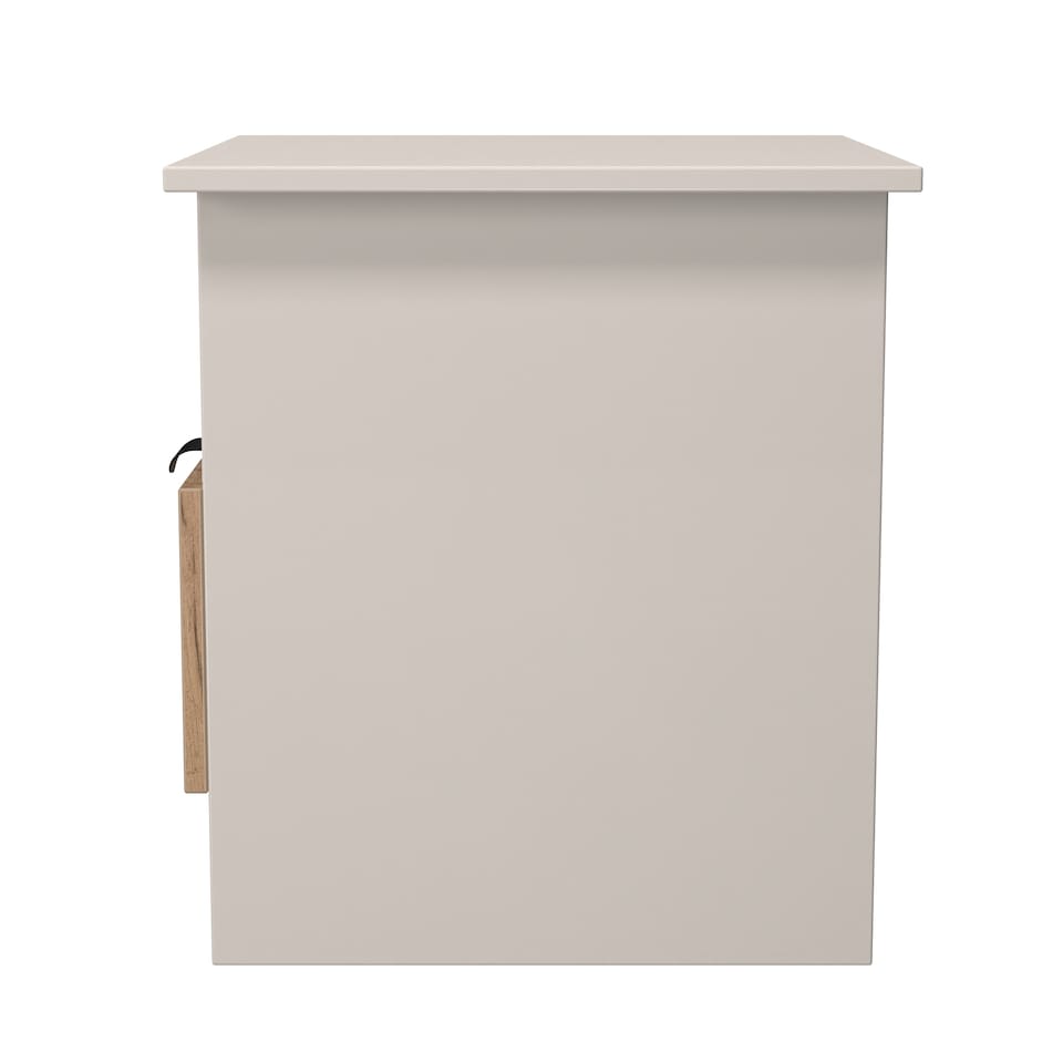 image 1 of Norway Bottom Drawer Lamp Table in Gold Craft & Kashmir (Ready Assembled) | Brown | Gold Craft & Kashmir