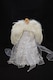 image 6 of 30cm White & Silver Christmas Tree Top Fairy Angel House Decoration Ornament