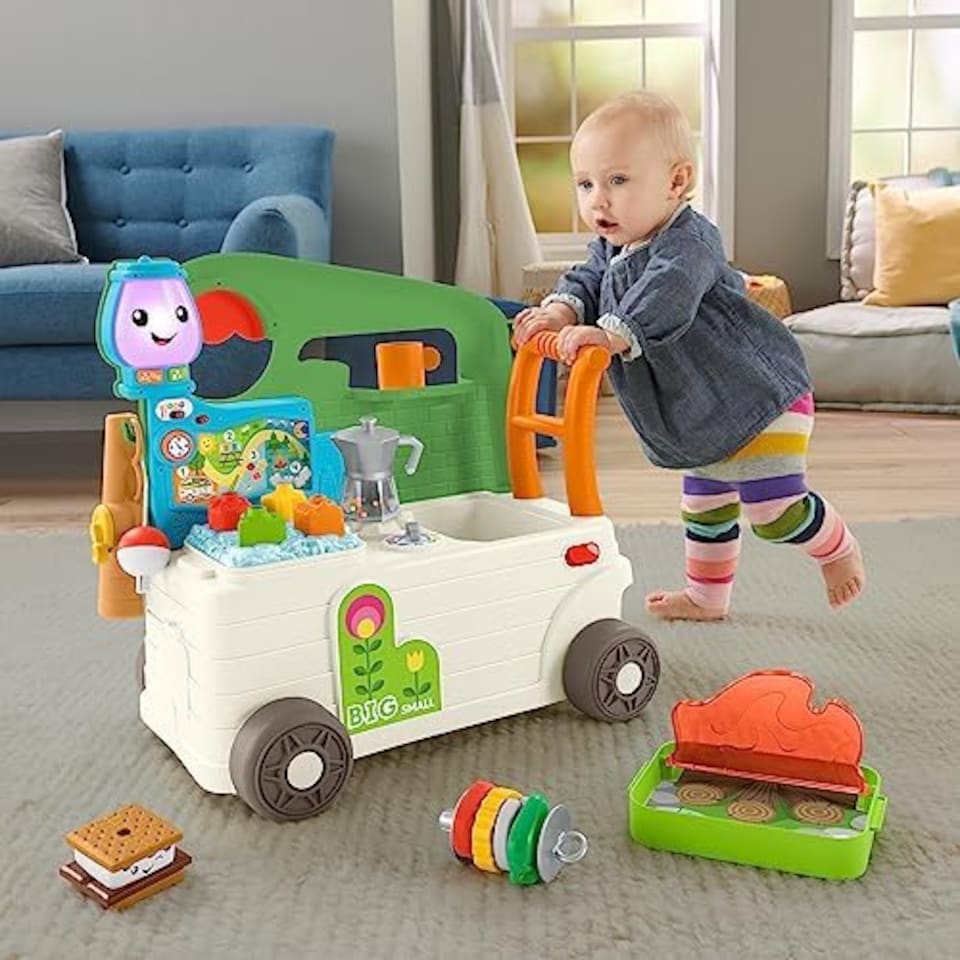 image 1 of Fisher Price Laugh And Learn On The Go Camper Walker
