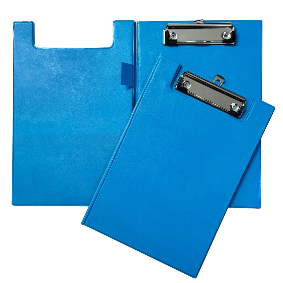image 1 of A5 Light Blue Foldover Clipboard