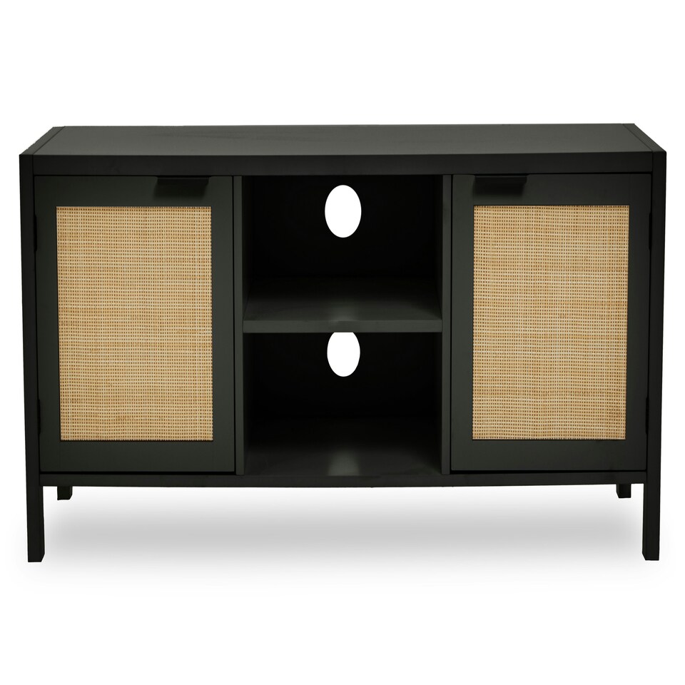 image 1 of Sherman Black Wood Media Unit