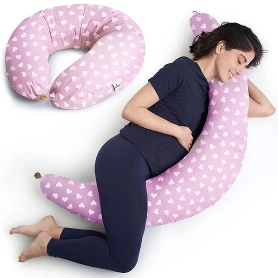 image 1 of Niimo XXL Pregnancy & Nursing Pillow | Full Body Maternity Support Pillow with Removable Cotton Cover