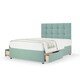 image 1 of Majestic 1000 Pocket Sprung Duckegg Plush Velvet 2 Drawer Divan Set And Pearl Headboard Small Single