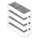 image 1 of SPARES2GO Activated Carbon Filter for Neff T48PC7BX2 T48TD7BN2 T58PL6EX2 T58TL6EN2 Cooker Hood (Pack of 4 Filters)