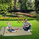 image 2 of Alivio Camping Inflatable Sleeping Pad, Waterproof Inflating Sleeping Mat (Double, Olive Green) Green | Olive Green