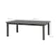 image 5 of Outsunny Aluminium Outdoor Coffee Table Patio Table with Grain Effect