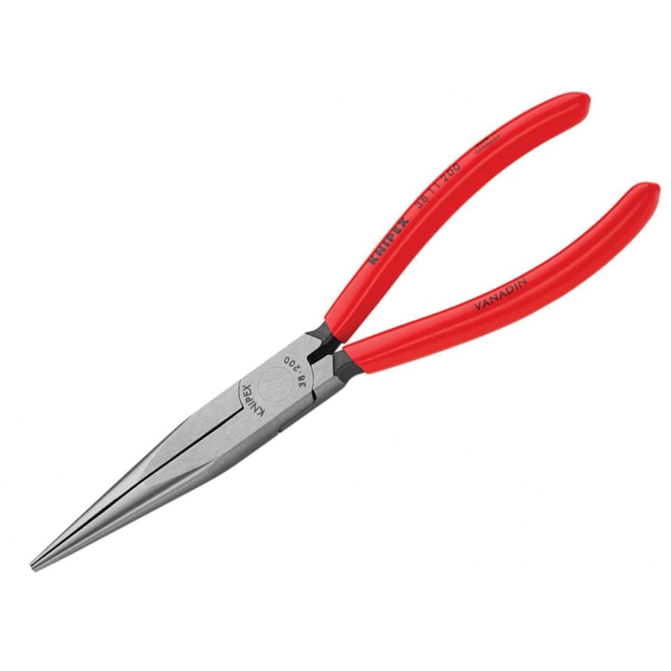 image 1 of Knipex Mechanic's Long Nose Pliers Pvc Grip 200mm (8in) - Multi Colour - One Size