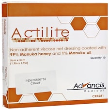 Actilite Manuka Honey Dressing 5cm x 5cm Pack of 10