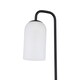 image 3 of Set of 2 Victoria - Black Touch Lamps with Frosted Glass Shades Black | White