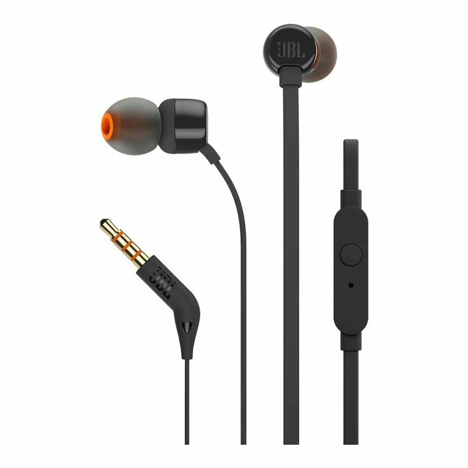 image 1 of JBL T110 Universal In-Ear Headphones with Remote Control Blue