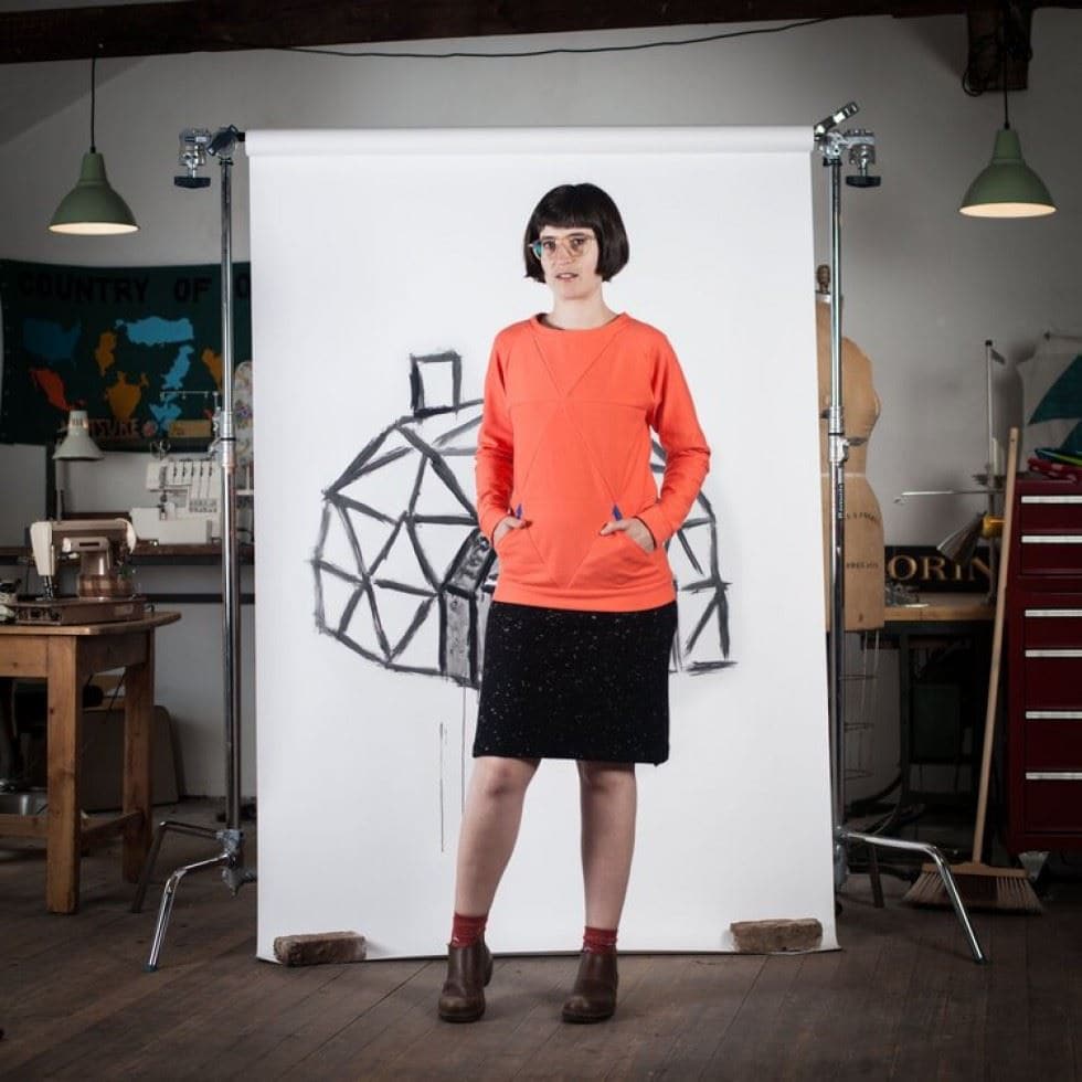 Blueprints For Sewing Geodesic Sweatshirt Paper Sewing Pattern – Women’s Tops & Sweaters, Sizes A–L, Intermediate