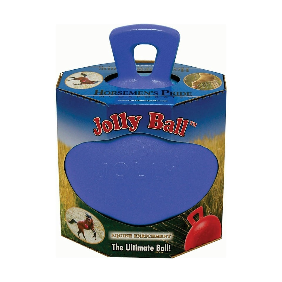 Horsemens Pride Jolly Ball Horse Toy - Blue - 10in