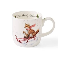 Wrendale Designs ‘Sleigh Ride' Fox Mug