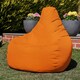 image 3 of icon Recliner Indoor Outdoor Bean Bag Orange Bean Bag Chair Orange