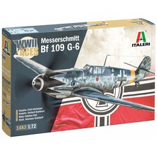 Italeri Messerschmitt Bf 109 G-6 WWII Aces Military Aircraft Model Kit Scale 1-72