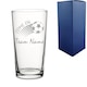 image 1 of Personalised Come On Curved Football Design Perfect Pint Glass