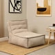 image 3 of icon Otto Natural Corduroy Lounger Bean Bag Chair Cream