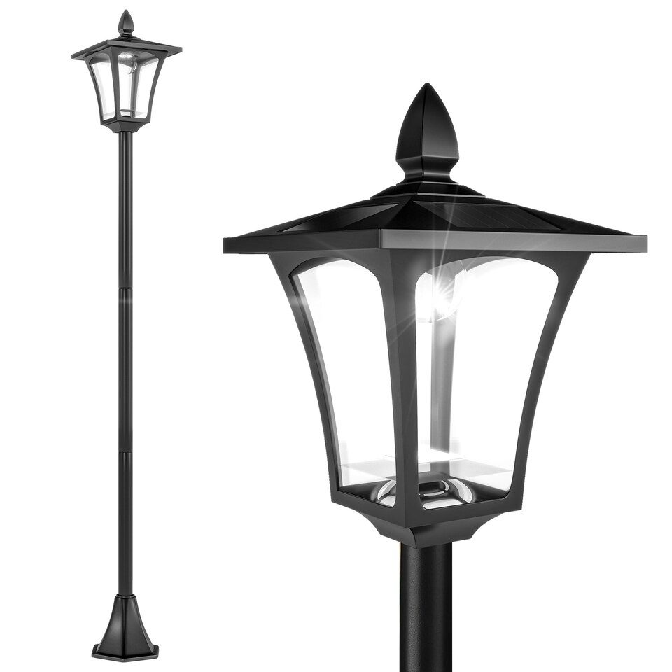 image 1 of Outsunny Outdoor Garden Solar Light with Base IP44 Optical Control Dimmable