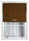 image 2 of FURNISHED Blackout Roller Blinds with Triple Diamond Eyelets Cut to Size Easy Fit Window Shade - (W)150cm x (L)165cm | Brown | Brown | (W) 150cm x (L) 165cm