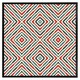 image 2 of Repeated squares and rhombuses ornamental abstract tribal motif (Picture Frame) Brown | L