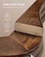 image 4 of 20-Pack Wooden Clothes Hangers with Shoulder Notches, Trouser Bar and Swivel Hook, Dark Walnut