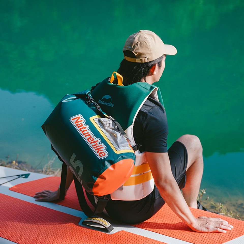 image 1 of Waterproof 15L Backpack | Green | Green