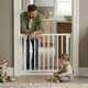 image 6 of Safetots Wooden Elegance Gate, White, 71cm - 79cm, Pressure Fit Safety Gate, Baby Gate for Stairs and Doors, Easy Installation