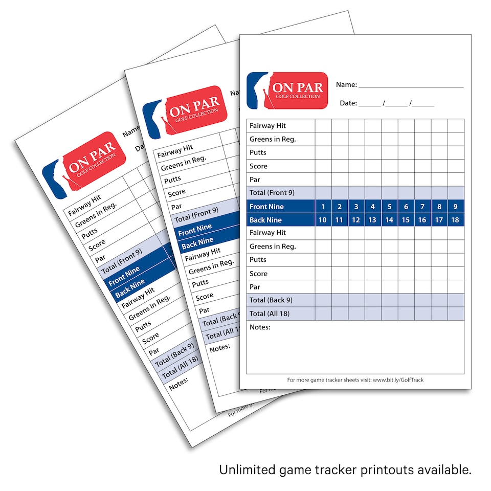 image 1 of Premium Croc Golf Scorecard Holder - White / Blue