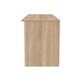 image 3 of Lucca Wide 1 Drawer TV & Media Unit in White Gloss & Bardolino Oak (Ready Assembled) | White | White Gloss & Bardolino Oak