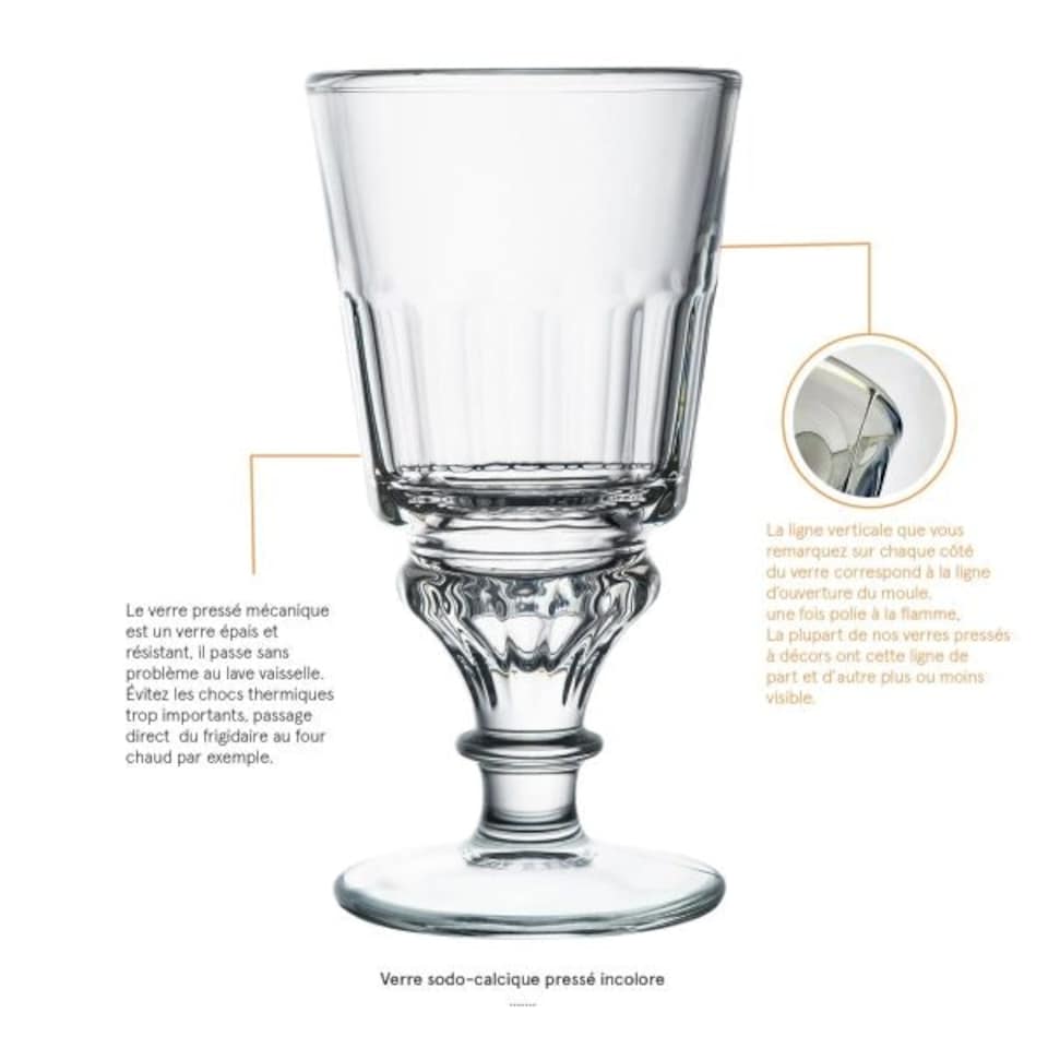 image 1 of Wine Glass: 1 x 40cl La Rochere Versailles Large Stemmed Wine Glass, Glass Clear