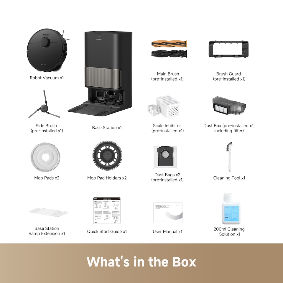 image 1 of Dreame L40s Pro Ultra Smart Robot Vacuum - Black