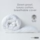 image 4 of Homescapes Goose Feather and Down 10.5 Tog Duvet, Super King