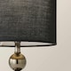image 5 of ValueLights Chrome Table Lamp with Black Faux Silk Shade | Black