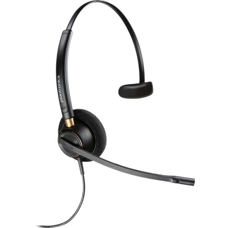 HP Poly EncorePro HW510 Wired Quick Disconnect Noise-Cancelling Monaural Headset N/A