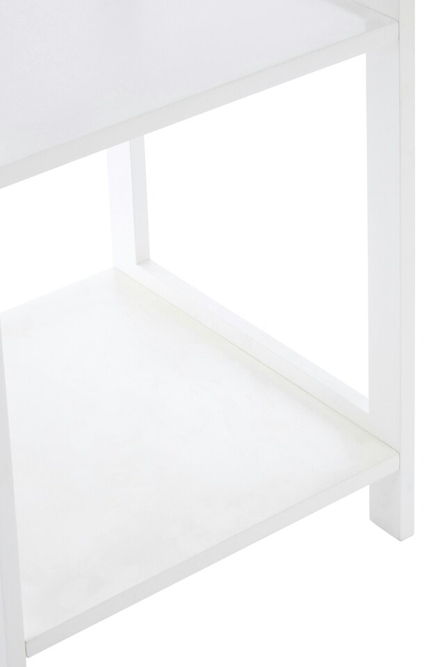 image 1 of Dara 3 Tier Rustic Bathroom Shelf | White