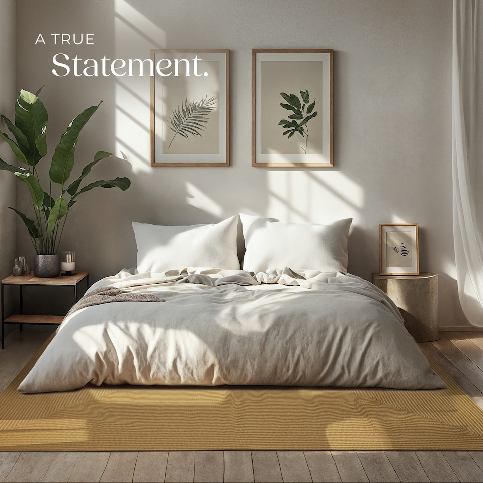 image 1 of Rug Raya - jute look, boho style, for indoor and outdoor, durable, easy-care | Brown | brown | 1