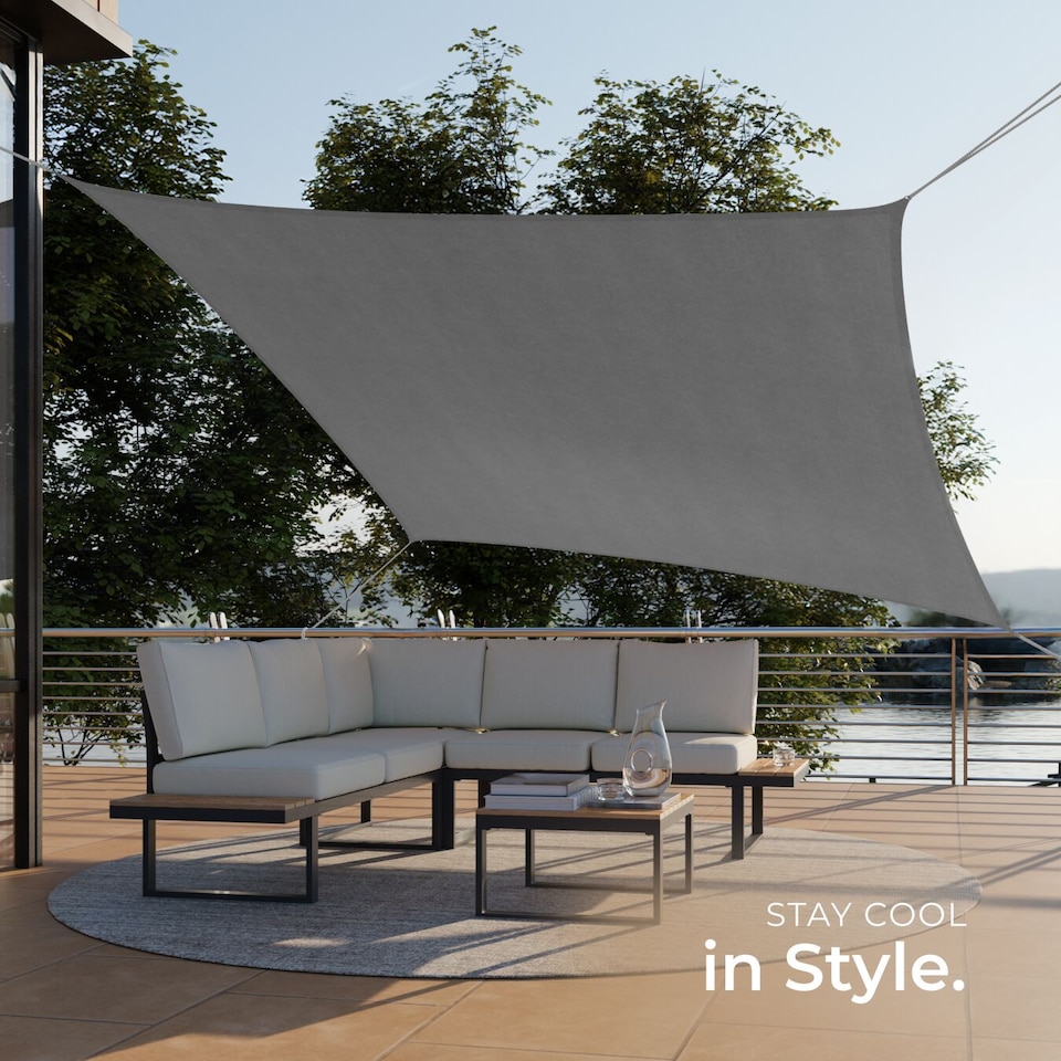 image 1 of Sun Sail Sonny, UV Protected, Water-Resistant and Anti-Tear | Grey | grey | 3 x 4 m | 1