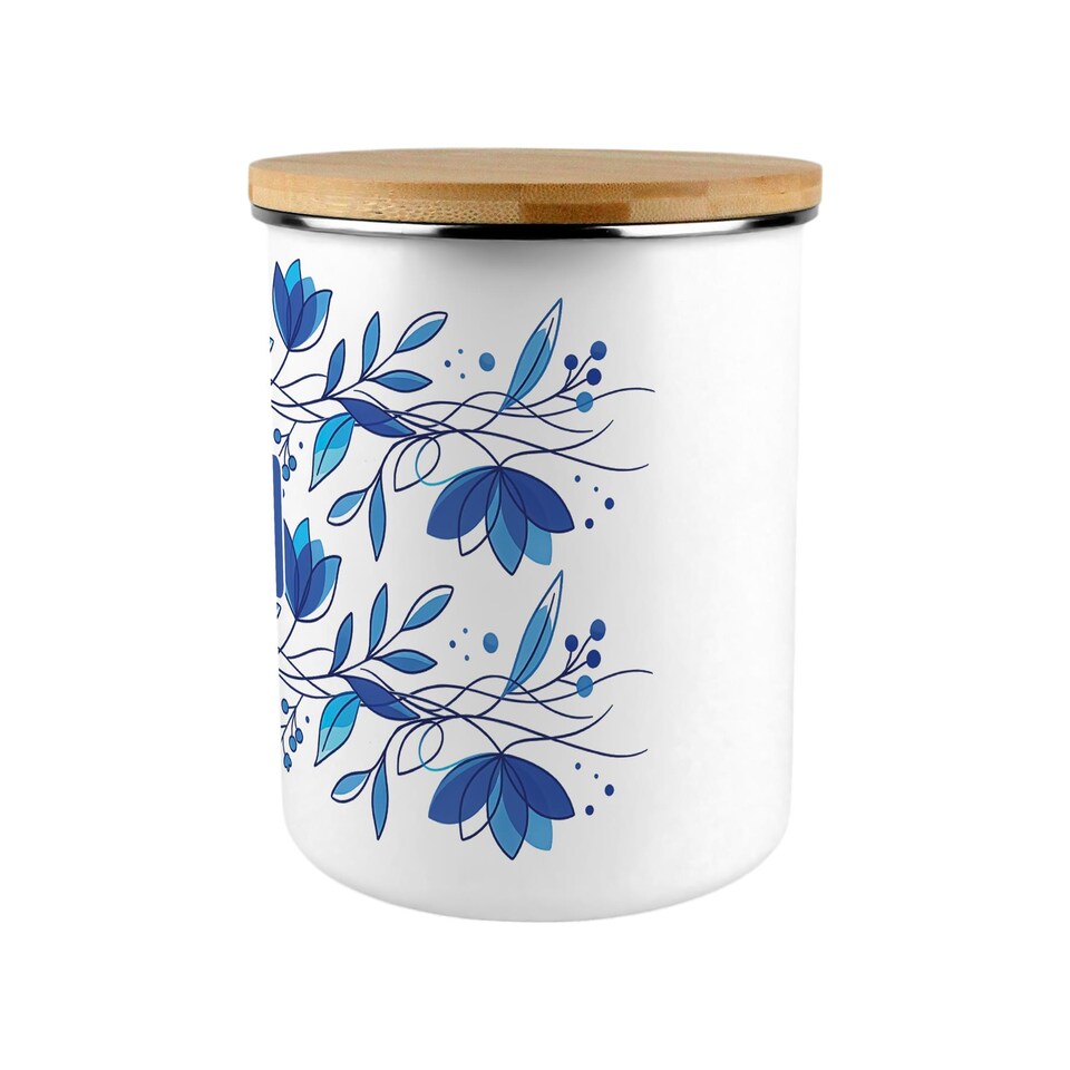 image 1 of Blue Petals Extra Large Biscuit Tin