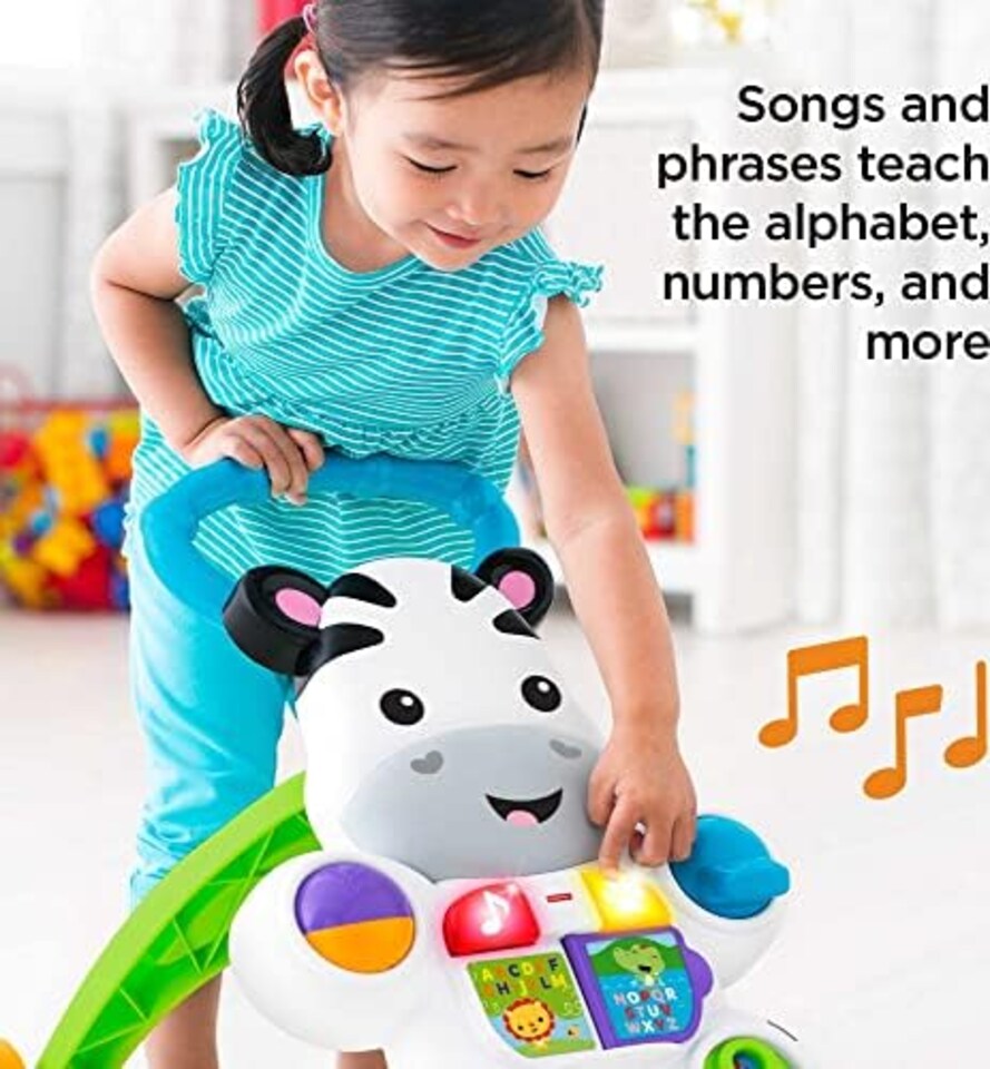 image 1 of Fisher Price Learn With Me Zebra Baby Walker Toddler