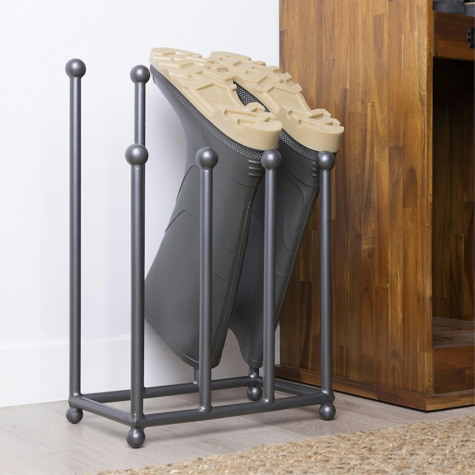 image 1 of Charnwood Freestanding Iron Boot Stand Indoor/Outdoor 1.8kg Dark Grey