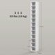image 3 of HOMCOM 204 CD Storage Tower, Tall Bookcase Bookshelf with 12 Cubes, White