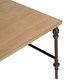 image 4 of Interiors by Premier Wood Top Coffee Table, Industrial Style Coffee table, Square Coffee Table, Wood Top Metal Coffee Table Cream