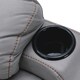 image 3 of Afton Electric Technology Fabric Auto Recliner USB Lounge Sofa Chair (Grey)