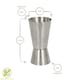 image 3 of Rink Drink 3pc Stainless Steel Thimble Measure Set - 25/35/50ml Silver | One Size