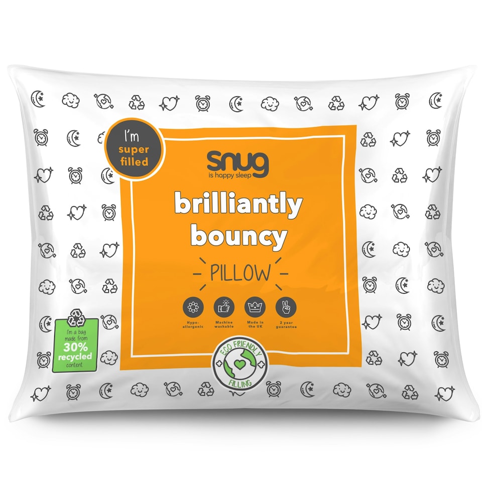 image 1 of Snug Brilliantly Bouncy Pillows - 2 Pack