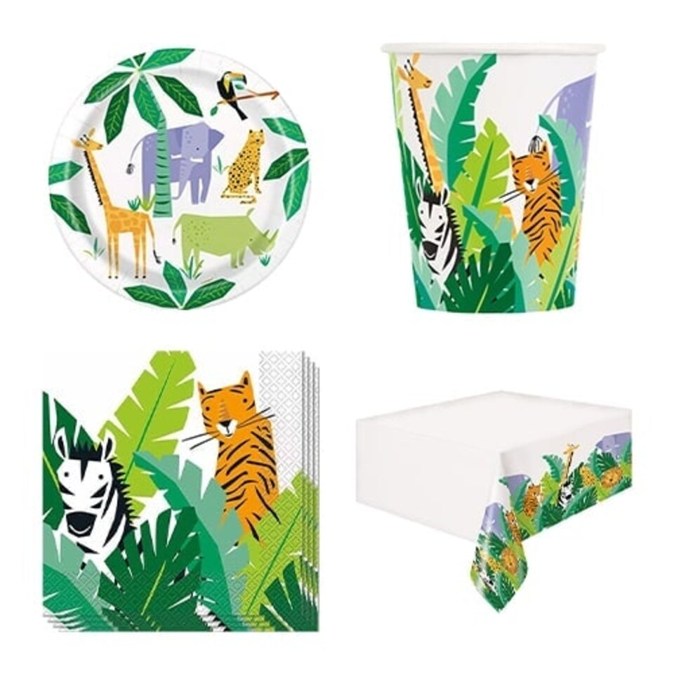 Animal Safari 8 Person Value Party Pack