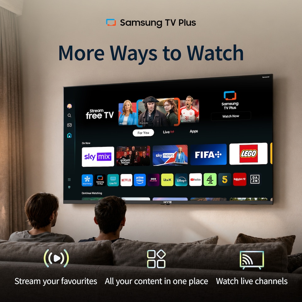 image 1 of HYE 58" Inch 4K QLED Tizen OS WiFi Frameless Smart TV - 58QLEDS2048
