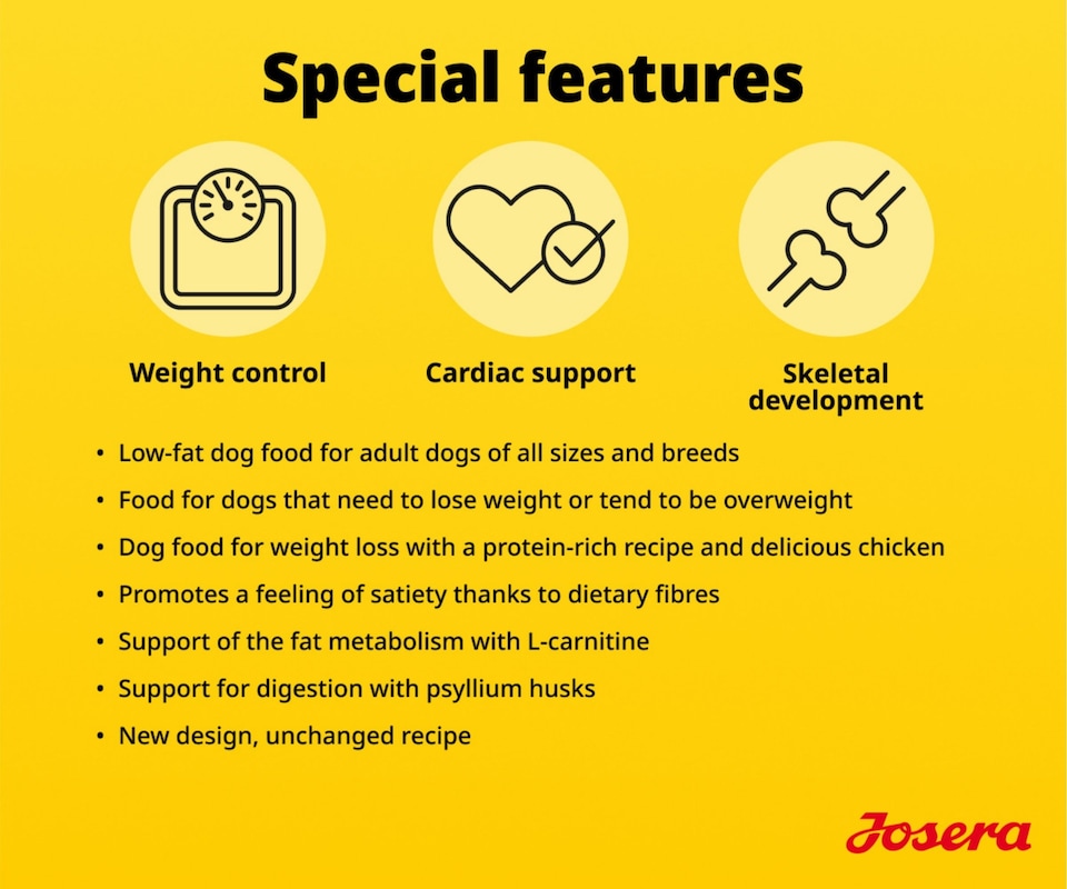 image 1 of Josera Light & Vital complete dry dog food | Weight control | Lower fat | High fibre | All sizes | Cardiac support | Skeletal development | 2x12.5kg pack