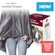image 2 of Sash & Bloom 2-in-1 Heated Shawl & Blanket with Rechargeable Battery Pack Charcoal